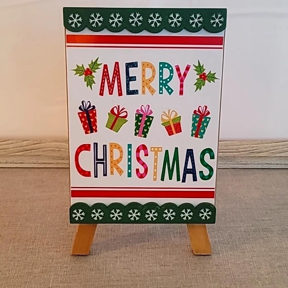 Merry Christmas Easel Sign